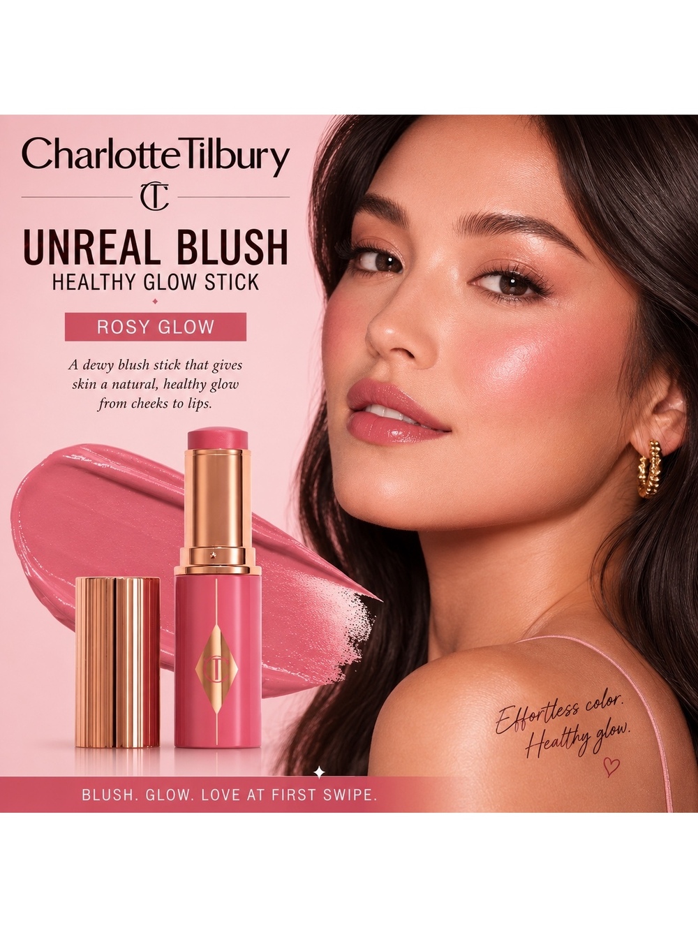 Charlotte Tilbury • Unreal Blush Healthy Glow Stick • Rosy Glow • NEW in Box